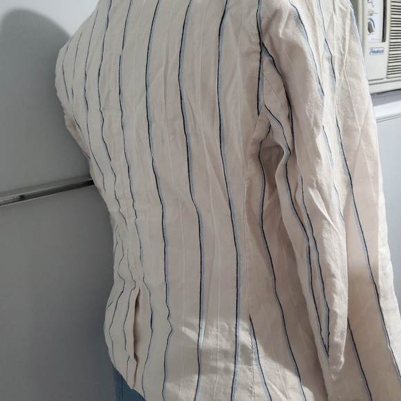 Ann Taylor Loft Lightweight Striped Blazer, size 12 - Picture 5 of 6